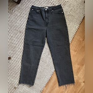 Madewell Women's Straight Leg Jeans - Black